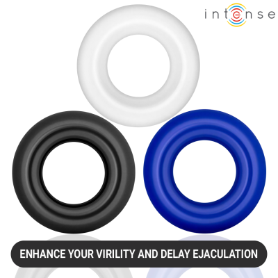 INTENSE - CONJUNTO DE 3 ANÉIS PENIANOS EM CORES VARIADAS - D-245650 - Dona Pimenta