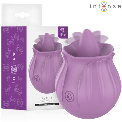 INTENSE - AZALEA ESTIMULANTE CLITÓRIS FLOR 10 VIBRAÇÕES ROXO - D-245652 - Dona Pimenta