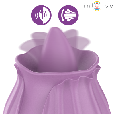 INTENSE - AZALEA ESTIMULANTE CLITÓRIS FLOR 10 VIBRAÇÕES ROXO - D-245652 - Dona Pimenta