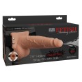FETISH FANTASY SERIES - ARNÊS AJUSTÁVEL PÉNIS REALÍSTICO COM BOLAS SQUIRTING 19 CM - D-236549 - Dona Pimenta