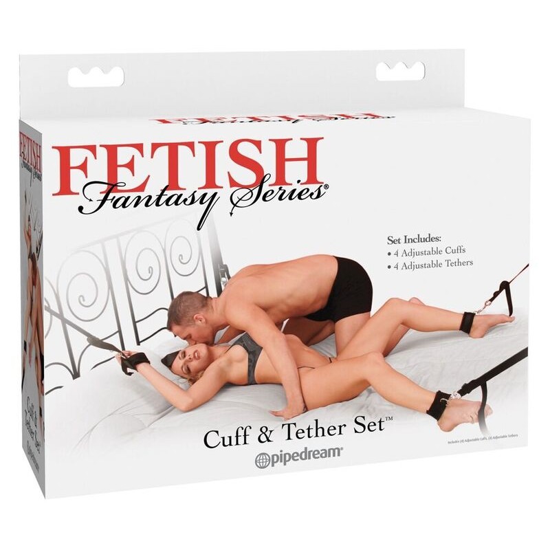 CONJUNTO DE PUNHO E TETHER FETISH FANTASY - PD2151-23 - Dona Pimenta