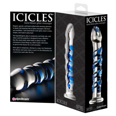 ICICLES NÚMERO 05 DILDO DE VIDRO SOPRADO À MÃO - PD2905-00