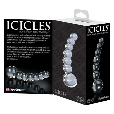 ICICLES NÚMERO 66 DILDO DE VIDRO SOPRADO À MÃO - PD2966-20