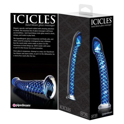 ICICLES NÚMERO 29 DILDO DE VIDRO SOPRADO À MÃO - PD2929-00