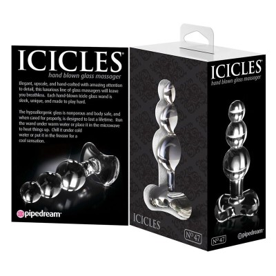 ICICLES NÚMERO 47 PLUGUE DE VIDRO SOPRADO À MÃO - PD2947-00