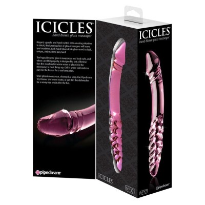 ICICLES NÚMERO 57 DILDO DE VIDRO SOPRADO À MÃO - PD2957-00