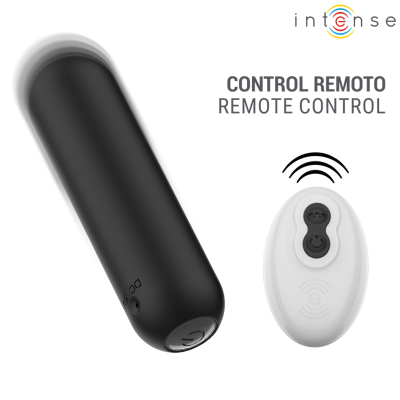 INTENSE - JUDY VIBRADOR BULLET RECARREGÁVEL COM CONTROLE REMOTO PRETO - D-246281 - Dona Pimenta