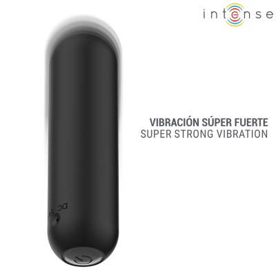 INTENSE - JUDY VIBRADOR BULLET RECARREGÁVEL COM CONTROLE REMOTO PRETO - D-246281 - Dona Pimenta