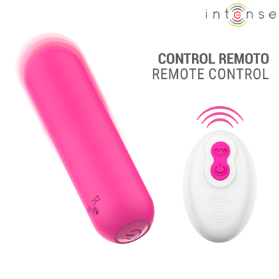 INTENSE - JUDY VIBRADOR BULLET RECARREGÁVEL COM CONTROLE REMOTO ROSA - D-246282 - Dona Pimenta