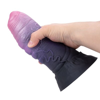 POWER MONSTERS - DREADFUL FIEND BICOLOR FANTASY SILICONE DILDO 24 CM Ø 6 CM - D-246105 - Dona Pimenta
