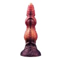 POWER MONSTERS - SAVAGE BEASTLORD TRICOLOR FANTASY SILICONE DILDO 24 CM Ø 5 CM - D-246109 - Dona Pimenta