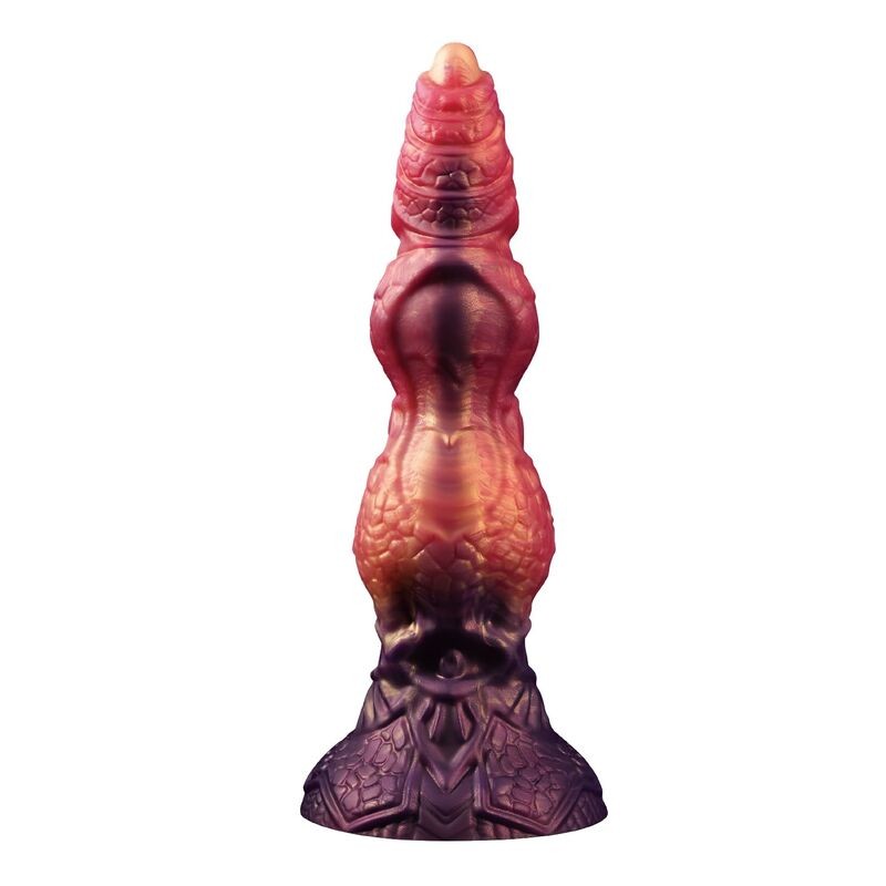 POWER MONSTERS - SAVAGE BEASTLORD TRICOLOR FANTASY SILICONE DILDO 24 CM Ø 5 CM - D-246109 - Dona Pimenta