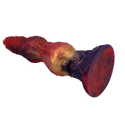 POWER MONSTERS - SAVAGE BEASTLORD TRICOLOR FANTASY SILICONE DILDO 24 CM Ø 5 CM - D-246109 - Dona Pimenta
