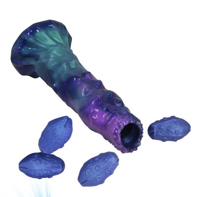 POWER MONSTERS - DUSKWALKER SENTINEL TRICOLOR DILDO DE SILICONE INFLÁVEL FANTASIA 23 CM Ø 5 CM - D-246112 - Dona Pimenta