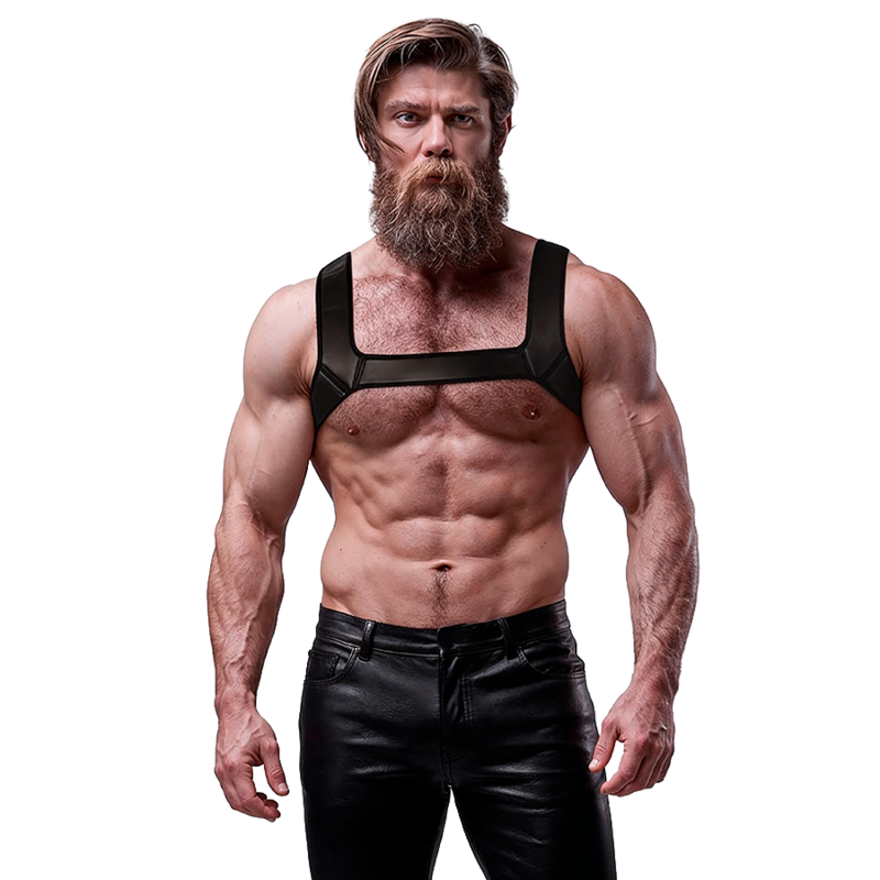 ATITUDE SUBMISSIVA DE FETICHE - ARNÊS NEOPRENE SPORT MEN TAMANHO L - D-235633 - Dona Pimenta