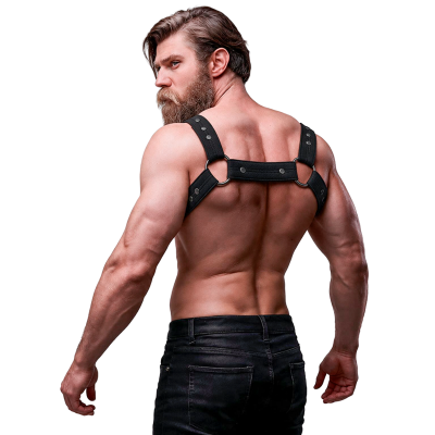 ATITUDE SUBMISSIVA DE FETICHE - ARNÊS ESPORTIVO DE PEITO AJUSTÁVEL HOMEM DE NEOPRENE - D-235861 - Dona Pimenta