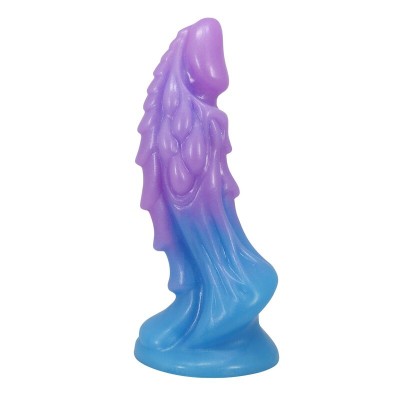 POWER MONSTERS - DILDO REALISTA ATLANTEANS COM VENTOSA 19 CM Ø 5 CM AZUL E ROXO - D-246092 - Dona Pimenta