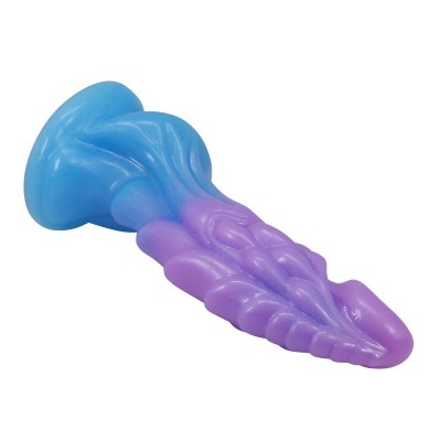 POWER MONSTERS - DILDO REALISTA ATLANTEANS COM VENTOSA 19 CM Ø 5 CM AZUL E ROXO - D-246092 - Dona Pimenta