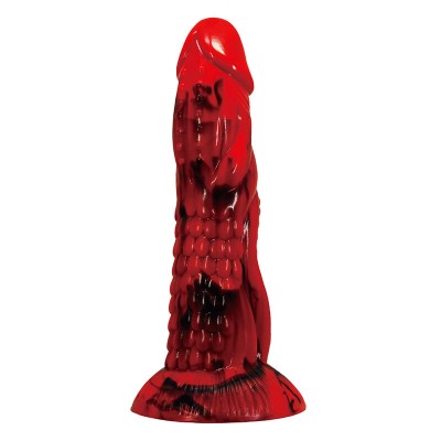POWER MONSTERS - DILDO FANTASIA MINOTAURO COM VENTOSA 21 CM Ø 5 CM VERMELHO E PRETO - D-246095 - Dona Pimenta