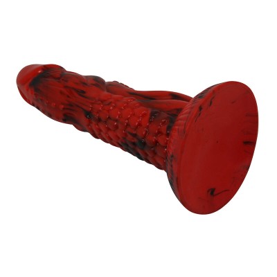 POWER MONSTERS - DILDO FANTASIA MINOTAURO COM VENTOSA 21 CM Ø 5 CM VERMELHO E PRETO - D-246095 - Dona Pimenta