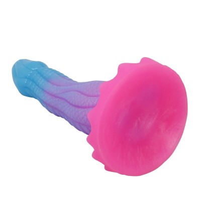 POWER MONSTERS - DILDO FANTASIA VOID PYTHON COM VENTOSA 20,5 CM Ø 5,2 CM AZUL, ROXO E ROSA - D-246096 - Dona Pimenta