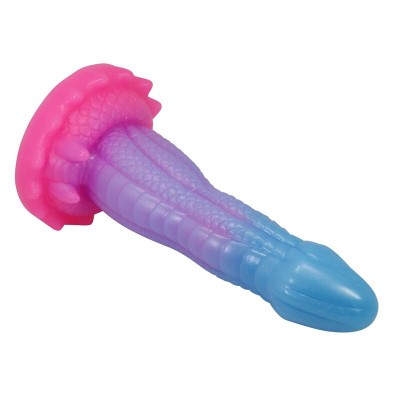 POWER MONSTERS - DILDO FANTASIA VOID PYTHON COM VENTOSA 20,5 CM Ø 5,2 CM AZUL, ROXO E ROSA - D-246096 - Dona Pimenta