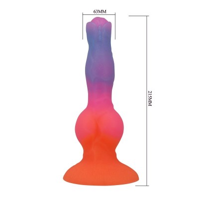 POWER MONSTERS - DILDO DE SILICONE HERCULES FANTASY 21,5 CM Ø 5 CM - D-246100 - Dona Pimenta