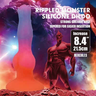 POWER MONSTERS - DILDO DE SILICONE HERCULES FANTASY 21,5 CM Ø 5 CM - D-246100 - Dona Pimenta