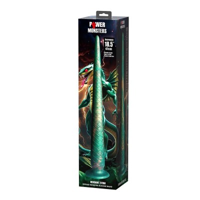 POWER MONSTERS - WILDWYRM TAIL BICOLOR FANTASY SILICONE DILDO 47 CM Ø 4 CM - D-246108 - Dona Pimenta