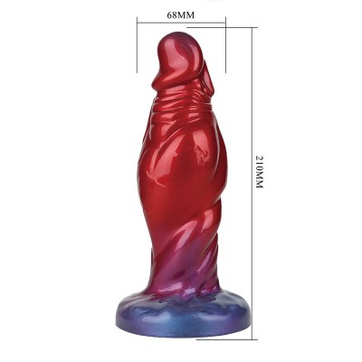 POWER MONSTERS - SHADOW BEHEMOTH BICOLOR DILDO DE SILICONE FANTASIA 22 CM Ø 5 CM - D-246115 - Dona Pimenta