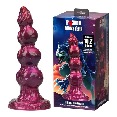 POWER MONSTERS - PRIMAL BEASTLORD ROSA TRANSLÚCIDO FANTASIA DILICONE 26 CM Ø 5 CM - D-246111 - Dona Pimenta