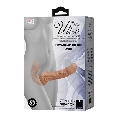 BAILE - EMMA STRAP-ON TEXTURIZADO PARA DUPLA PENETRAÇÃO - D-245967 - Dona Pimenta
