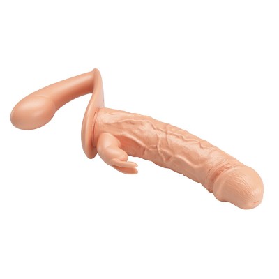 BAILE - CHARLOTTE HOLLOW DUPLA PENETRAÇÃO STRAP-ON CARNE - D-245966 - Dona Pimenta