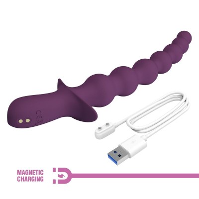 PRETTY LOVE - MADISON VIBRADOR ANAL RECARREGÁVEL COM 10 FUNÇÕES - D-246122 - Dona Pimenta
