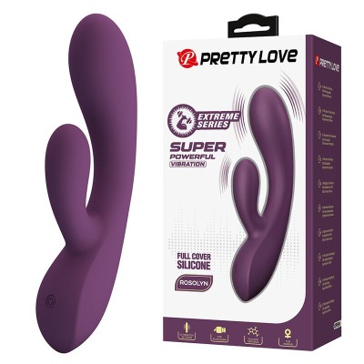 PRETTY LOVE - VIBRADOR COELHO RECARREGÁVEL ROSOLYN COM 10 FUNÇÕES - D-246121 - Dona Pimenta