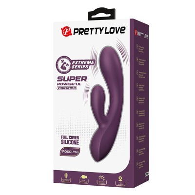 PRETTY LOVE - VIBRADOR COELHO RECARREGÁVEL ROSOLYN COM 10 FUNÇÕES - D-246121 - Dona Pimenta