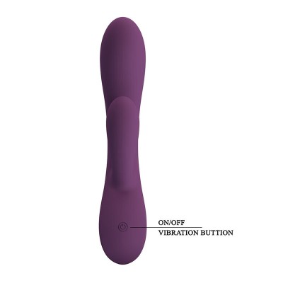 PRETTY LOVE - VIBRADOR COELHO RECARREGÁVEL ROSOLYN COM 10 FUNÇÕES - D-246121 - Dona Pimenta