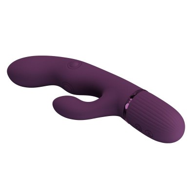 PRETTY LOVE - ZACH VIBRADOR COELHO RECARREGÁVEL COM 5+5 FUNÇÕES - D-246124 - Dona Pimenta