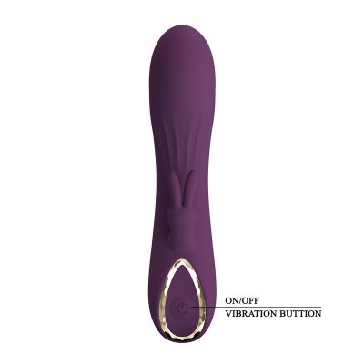 PRETTY LOVE - VIBRADOR COELHO RECARREGÁVEL LANDYN COM 10 FUNÇÕES - ROXO - D-246126 - Dona Pimenta