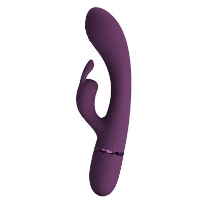 PRETTY LOVE - VIBRADOR COELHO RECARREGÁVEL ROCCO COM 10 FUNÇÕES - ROXO - D-246132 - Dona Pimenta