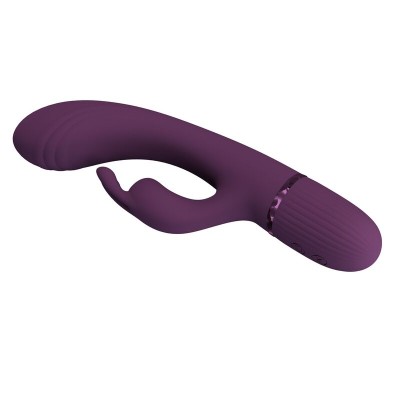 PRETTY LOVE - VIBRADOR COELHO RECARREGÁVEL ROCCO COM 10 FUNÇÕES - ROXO - D-246132 - Dona Pimenta