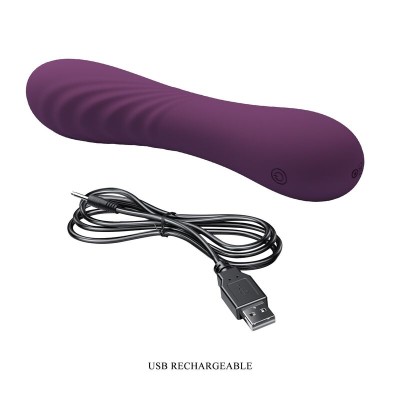PRETTY LOVE - VIBRADOR RECARREGÁVEL ALEXISROSE COM 10 FUNÇÕES - ROXO - D-246134 - Dona Pimenta