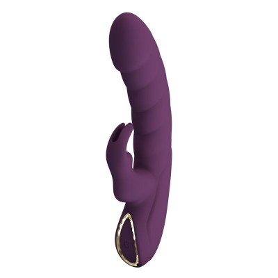 PRETTY LOVE - VIBRADOR COELHO RECARREGÁVEL HARPER COM 10 FUNÇÕES - ROXO - D-246135 - Dona Pimenta