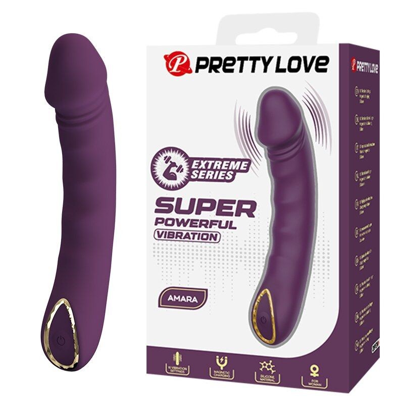 PRETTY LOVE - AMARA VIBRADOR RECARREGÁVEL COM 10 FUNÇÕES ROXO - D-246136 - Dona Pimenta