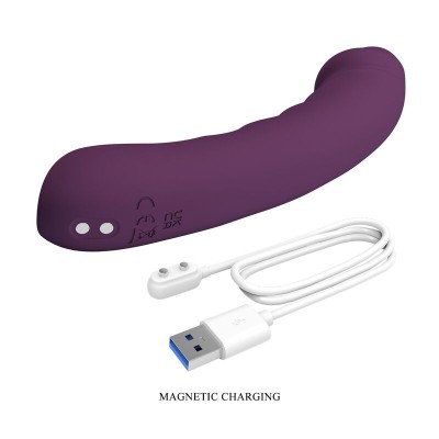 PRETTY LOVE - AMARA VIBRADOR RECARREGÁVEL COM 10 FUNÇÕES ROXO - D-246136 - Dona Pimenta