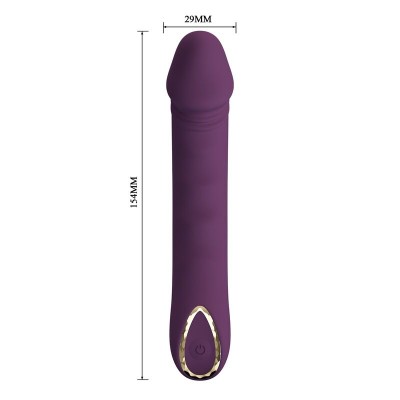 PRETTY LOVE - AMARA VIBRADOR RECARREGÁVEL COM 10 FUNÇÕES ROXO - D-246136 - Dona Pimenta