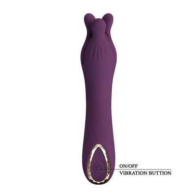 PRETTY LOVE - VIBRADOR RECARREGÁVEL LUNAO COM 10 FUNÇÕES ROXO - D-246137 - Dona Pimenta