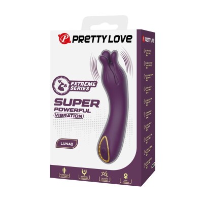 PRETTY LOVE - VIBRADOR RECARREGÁVEL LUNAO COM 10 FUNÇÕES ROXO - D-246137 - Dona Pimenta
