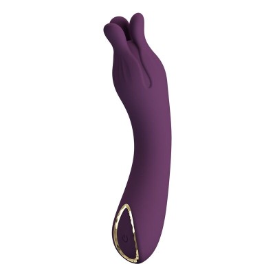 PRETTY LOVE - VIBRADOR RECARREGÁVEL LUNAO COM 10 FUNÇÕES ROXO - D-246137 - Dona Pimenta
