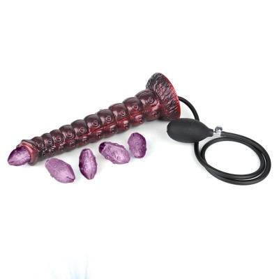 POWER MONSTERS - VOIDCLAW BRUTE BICOLOR DILDO DE SILICONE INFLÁVEL FANTASIA 29 CM Ø 5,7 CM - D-246113 - Dona Pimenta